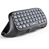 TNP Xbox 360 Controller Keyboard - Wireless Mini Live Text Messenger Chatpad Keypad Adapter for Xbox 360 GamePad Game Gaming Controller (Black) [Xbox 360]