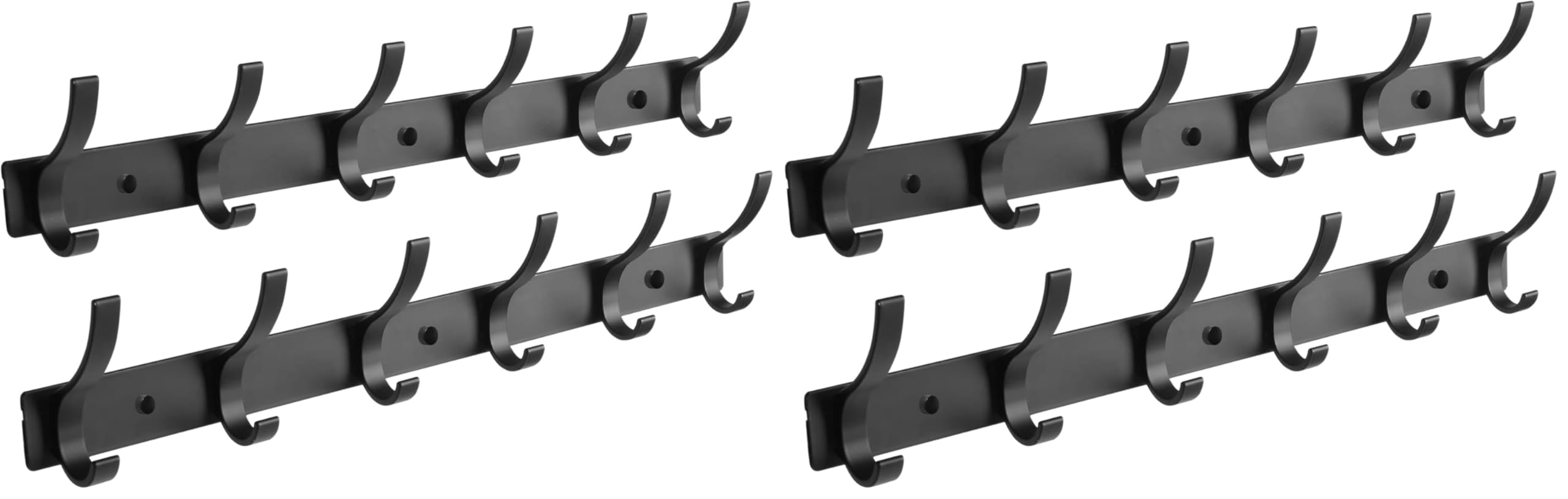 Optish 4 Pack Coat Rack Wall Mount, Coat Hooks Wall Mount, Wall Hooks for Hanging, Hat Rack for Wall, Coat Hanger Wall Mount, Towel Hooks for Bathrooms