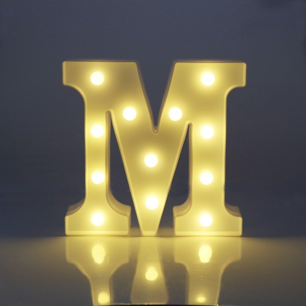 LED Warm Sweet English Word Letter Lights, Festival Gift Decorations Modeling Lamps Wall Lamps (M)