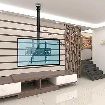 Vemount Adjustable Tilting Tv Ceiling Mount Bracket Fits Most 32