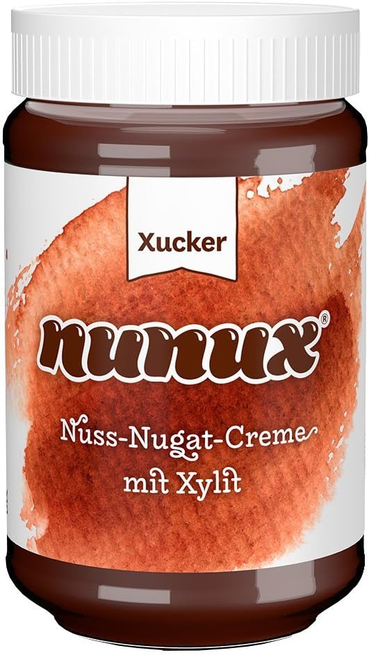 Xucker Hazelnut Nougat Cream 300 g, Low Carb, Sweetened with Xylitol, No Sugar Added, Palm Oil Free