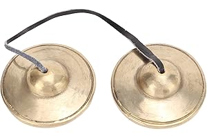 Tibetan Tingsha Cymbals, Brass 2.7in Lightweight Tingsha Cymbals Bells Strong Sound Penetration Meditation Chime Bells Auspic