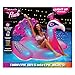 Aqua Oversized 6 Foot, Princess Peacock, 4 Mode, 16-Color LED Light-Up, Ride On, Inflatable Pool Float Lounge