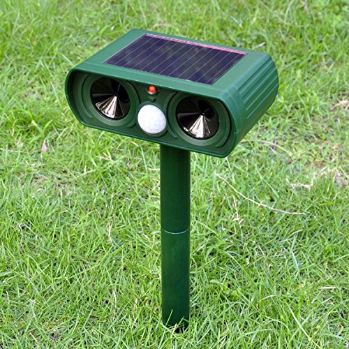 Powered Repellent Fox Animal Solar Repeller Cat Dog Ultrasonic Chaser
