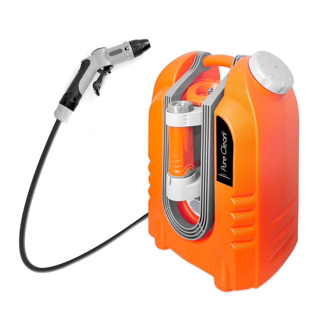 Pure Clean PCRWASHBAT29 portable spray washer W/ Flash Light Power