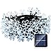 Qedertek Christmas String Lights, 21ft 8 moeds 50 LED Solar Fairy String Lights, Christmas Decorative Lights String for Home Garden Patio Party Halloween Holiday Wedding and Xmas White