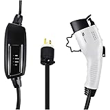 Lectron 240V 16 Amp Level 2 EV Charger with 21ft Extension Cord J1772 Cable & NEMA 6-20 Plug (UL-Certified)