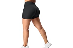 YEOREO Women Seamless Scrunch Workout Shorts High Waisted Intensify Running Yoga Gym Workout