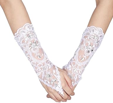 Vintage lace bridal gloves Clearance