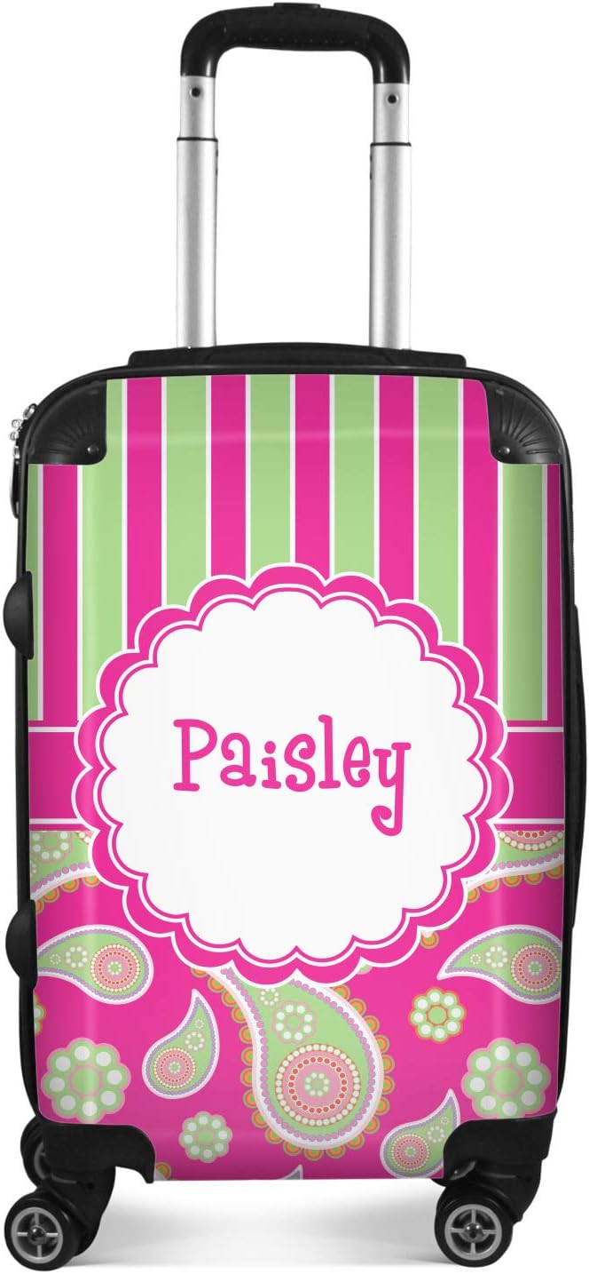 Stripes Suitcase Personalized Luggage 