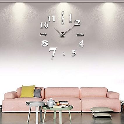 Nusgear 3d Diy Reloj De Pared Digital Moderna Reloj Para Hogar
