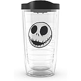 Tervis Disney Nightmare Before Christmas Jack Made in USA Double Walled Insulated Tumbler Travel Cup Keeps Drinks Cold & Hot, 16oz, Classic