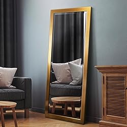 Renditions Gallery Full Length Mirror Shiny Gold