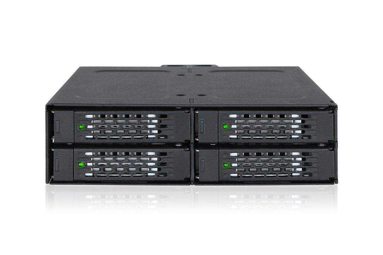 Icy Dock Backplane 4 x 6.3 cm SATAI-III in 1 x 5.25 Inch HDD/SSD black