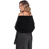 Fttyeiby Shawls and Wraps for Evening Dresses Pashmina Wraps for Women Wedding Velvet Shawl Wrap Accessories