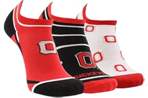 TCK NCAA No Show Socks for Men and Women, Full Field 3 Pack, Low Cut Ankle Socks College Graduation Gift