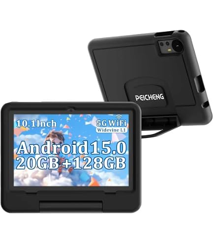 PEICHENG Androidタブレット 10.1インチ 6GB/128GB Amazon.com: PEICHENG Tablet for Kids with EVA Protective Case