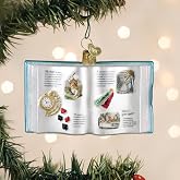 Old World Christmas Alice&rsquo;s Adventures in Wonderland Book Glass Blown Ornament for Holiday Tree, Handcrafted Holiday Decoration, Book Collection