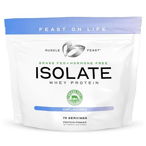 Muscle Feast Grass-Fed Whey Protein Isolate, All Natural Hormone Free ...