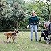 FURRY BUDDY Hands Free Dog Leash, Dog Walking Training Belt Shock Absorbing Bungee Leash up to 180lbs Large Dogs, Phone Pocket Water Bottle Holder, Fits All Waist Sizes from 28” to 48”