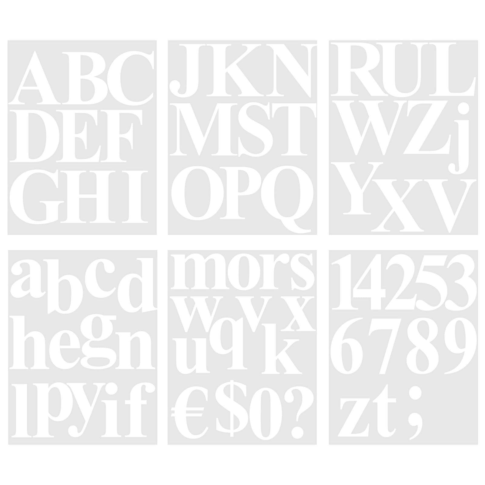Photo 1 of TaoBary 8 Sets 536 Pcs Vinyl Letter Number Stickers Alphabet Large Self Adhesive Mailbox Number Waterproof Stickers for Sign Door Business Address Decor (4 Inch,White)