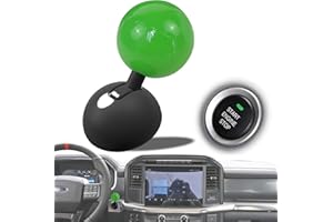 Lucstar Car Joystick Cover, All Metal Joystick Car Starter, Push to Start Button Cover, Funny Joystick Car Start Button, Car Accessories Cool Stuff for Automotive Vehicle Decorations, Green