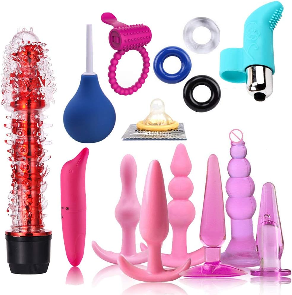 Amal Training Plugs T-Shirt Multi-Type Amal Six Toys Kit for Beginners, Anales Training Set, Men's Delayed Training, Adult Couples Pleasure Massage Toy by Dwoon
