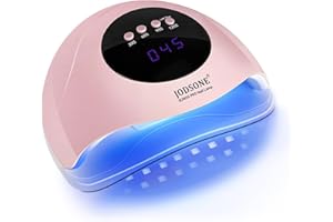 JODSONE Quick U V LED Nail Lamp with 4 Timer Settings Auto Sensor Nail Dryer Pink