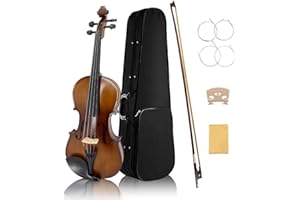 Yinfente 4 String Acoustic Viola 15.5 inch Full Size For Students,Beginners, Professional Handcrafted Complete Viola Instrume