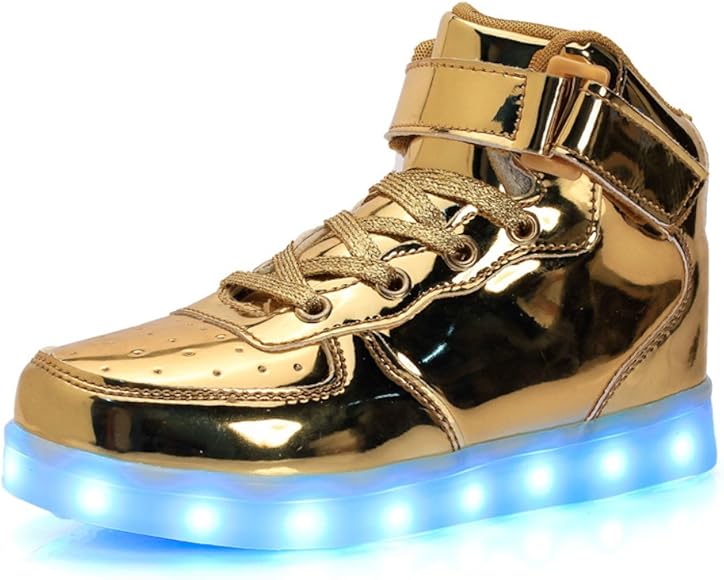 gold light up shoes for adults
