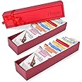 Chuao Chocolatier Taste the Joy Mini Gourmet Chocolate Bar Gift Box | Milk and Dark Chocolate Variety Sampler |16 Mini Bars (0.39 oz each)