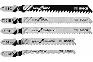 Bosch TPW005 5 pc. Pro-Wood T-Shank Jig Saw Blade Set