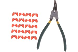 Balacoo 21pcs Pinless Peepers for Poultry with Pliers Anti-Pecking Chicken Spectacles Alloy Steel and