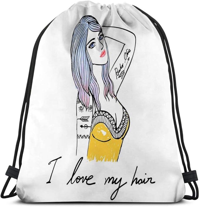 KKs-Shop Bolso clásico con cordón Mochila de Gimnasio Bolsas de Hombro