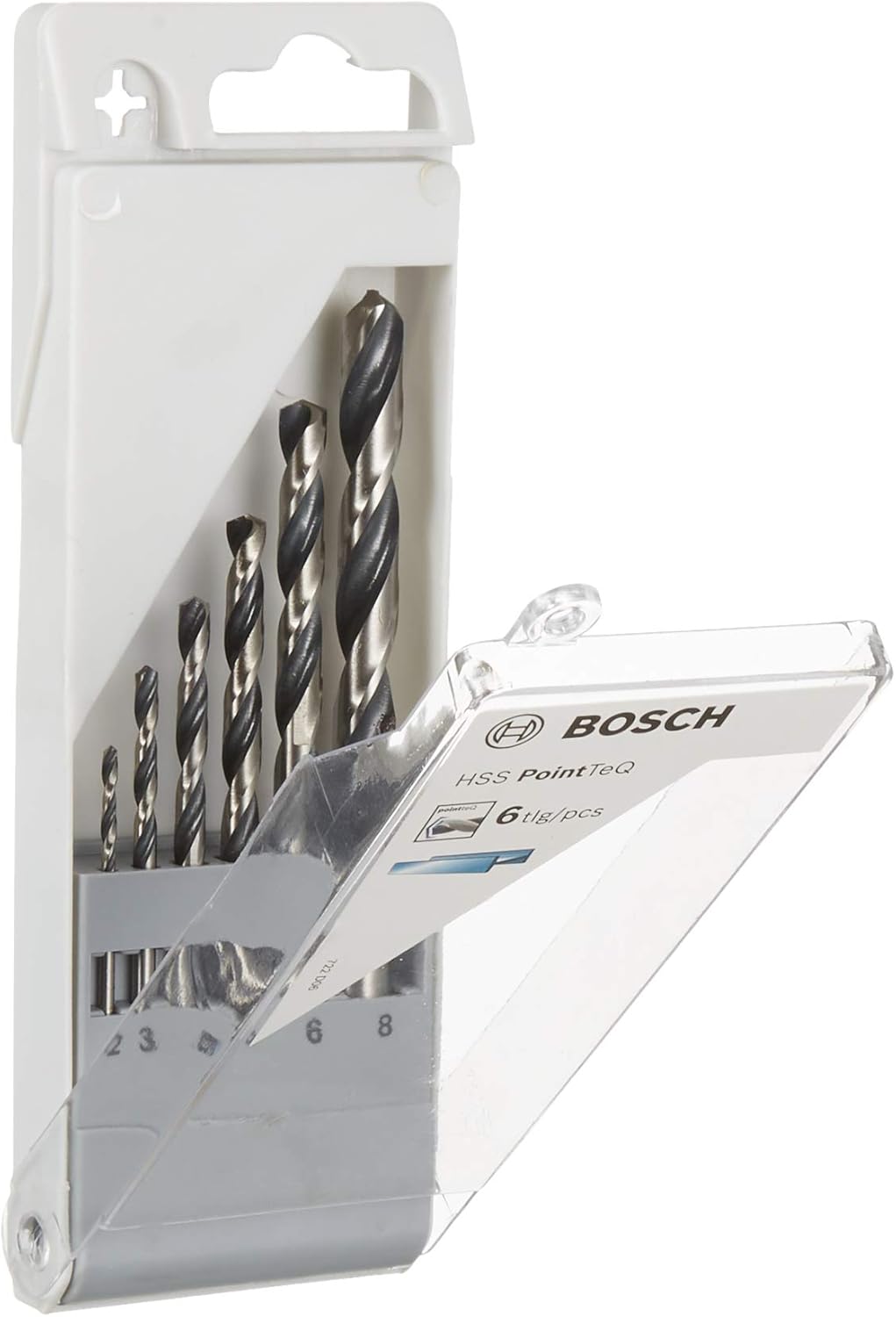 Bosch Professional Professional 2608577346 Metal Twist Drill HSS-Set PointTeQ 6-Piece in Cassette, 2/3/4/5/6/8 mm - Image 3