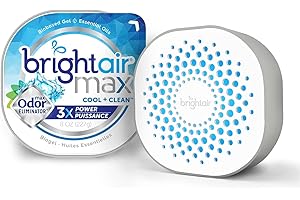 BRIGHT Air Max Odor Eliminator Air Freshener, Cool And Clean, 8 Oz Jar