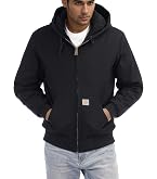 Amazon.com: Carhartt Men's Iconic J140 Firm Duck Active Jac, Black