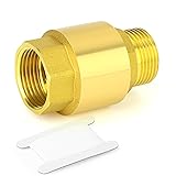 GASHER 1PCS Brass Check Valve DN15 1/2" Female and