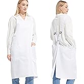 APRONNER Comfortable Water Repellent Cross Back Aprons for Women with Pockets for Cooking Kitchen Baking Adjustable Unisex