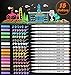 Metallic Marker Pens, 15 Assorted Color Soft Brush Tip Sheen Glitter Painting Pen Card Making, Birthday Greeting, DIY Photo Album,Scrap booking,Rock Painting,Mug,Calligraphy,Valentine's Day Cards (15)
