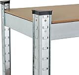 ZENO 5 Tier Garage Shelving Heavy Duty Metal Warehouse Racking 175KG Silver view 8