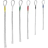 6pcs as a set cable Puller Socks Cable Pulling Sock Grip Wire Eye Mesh Wire Grip Cable Puller Wire Mesh Cable Grip 4-25MM