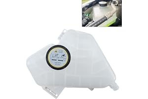 PPNZQAUT 603-381 Front Engine Coolant Reservoir Tank with Cap Compatible with 2011 - 2019 Ford Fiesta | 2013 Ford EcoSport, Replacement Coolant Overflow Reservoir, Replaces# 8V21-8K218-AB | BE8Z8A080A