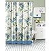 Lenox Printed Shower Curtain, Blue Floral Garden