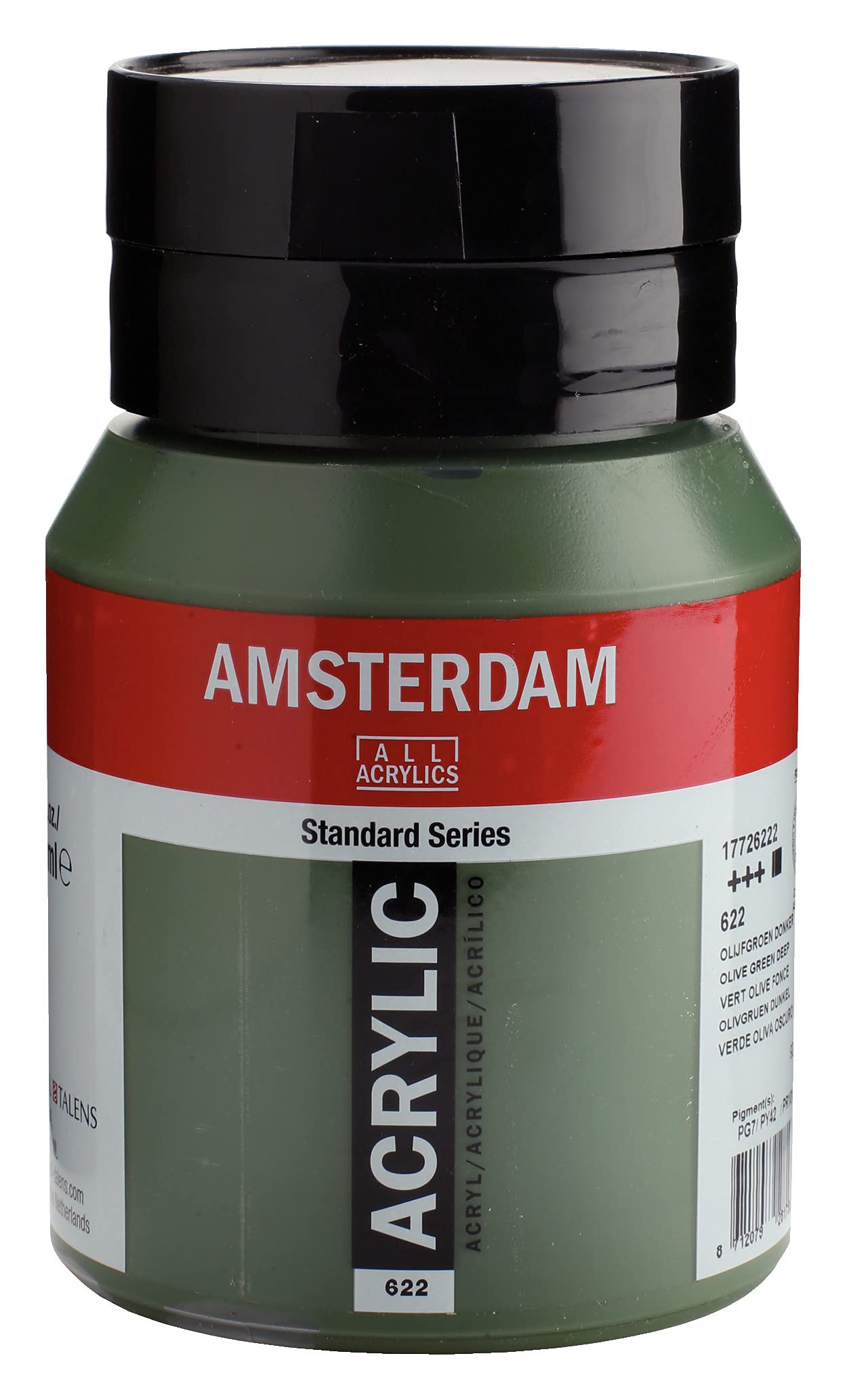 Amsterdam Standard Series Acrylic Jar 500 ml Olive Green Deep 622 (17726222)