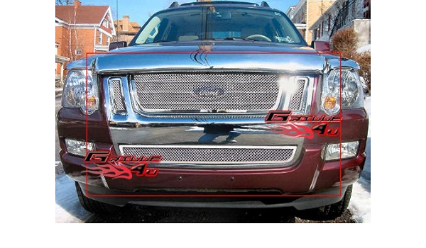 Amazon Com Aps Compatible With 07 10 Explorer Sport Trac Mesh Grille Combo S18 Tf Automotive