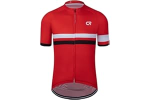Coconut Ropamo CR Mens Cycling Jersey Short Sleeve Road Bike Shirt with 3+1 Zipper Pockets Breathable Quick Dry