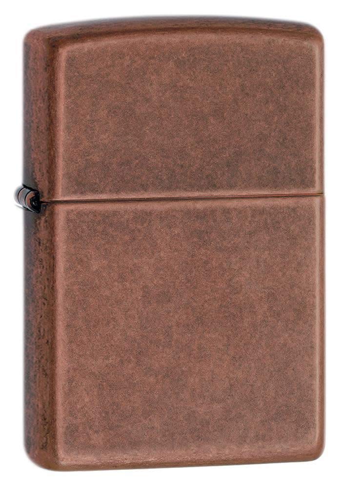 Zippo Windproof Lighter - Antique Copper - Brown - Base Model - Refillable - Reusable - Gift Box - Made in USA โ image 1