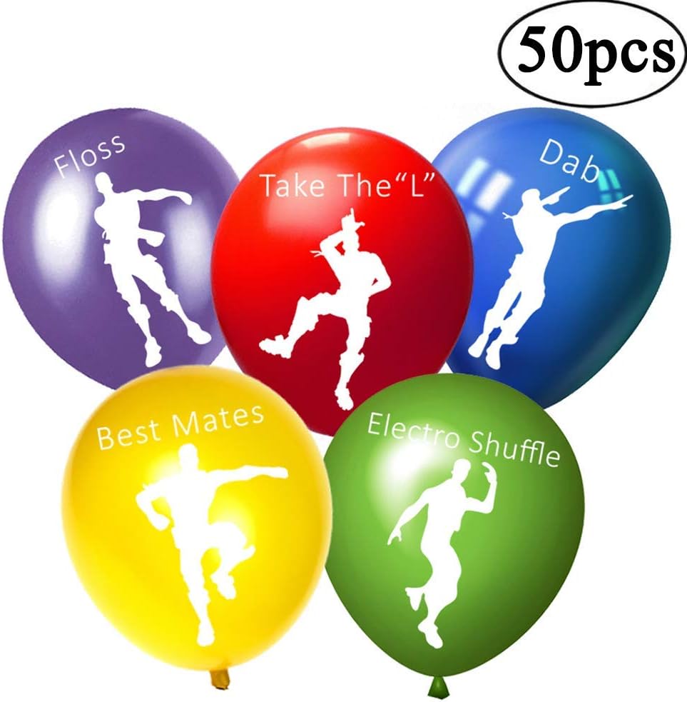Video Game Party Supplies Balloons - Gamer Dance Pose Kids Birthday Party Decorations Balloons Party Favors
