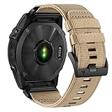 26mm Military Nylon Watch Band for Garmin Fenix 7X